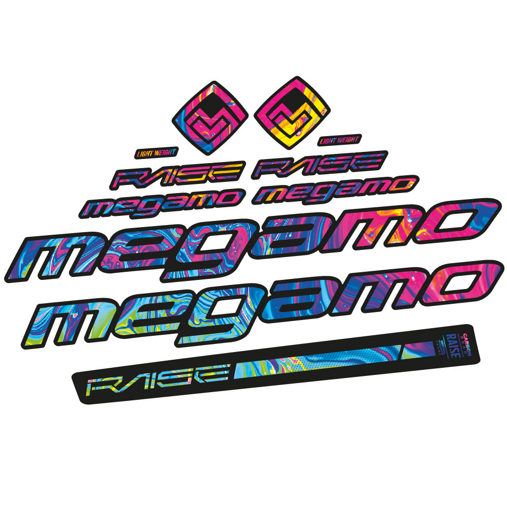 Autocollant Megamo Raise 10 2020, Cadre, Vélo vinyle autocollant