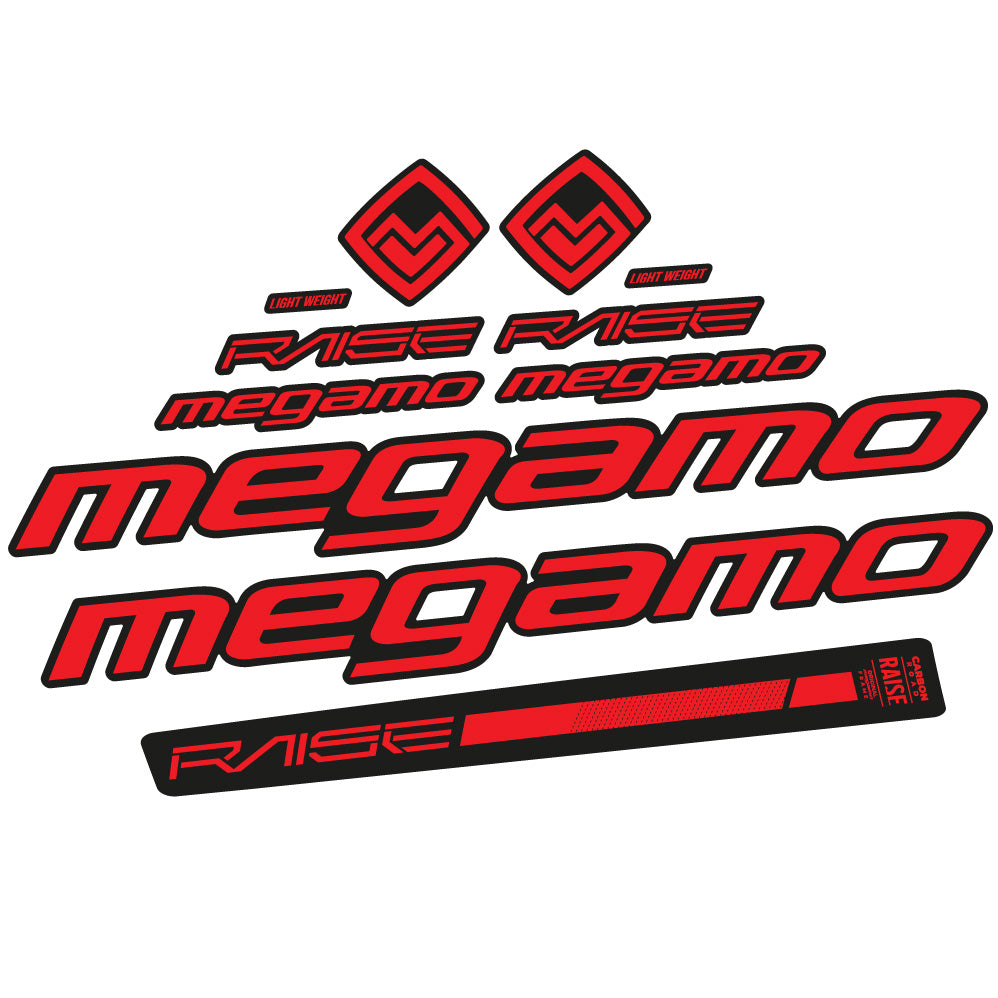 Autocollant Megamo Raise 10 2020, Cadre, Vélo vinyle autocollant
