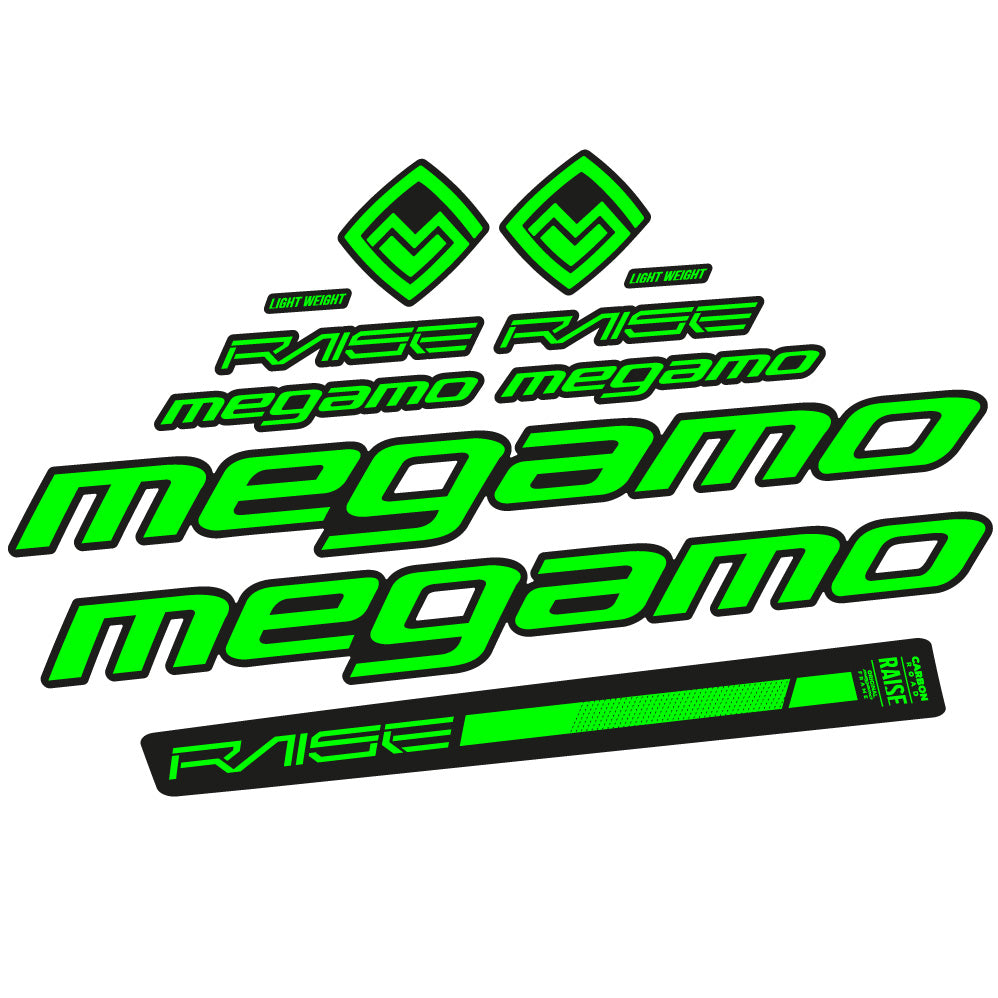 Autocollant Megamo Raise 10 2020, Cadre, Vélo vinyle autocollant