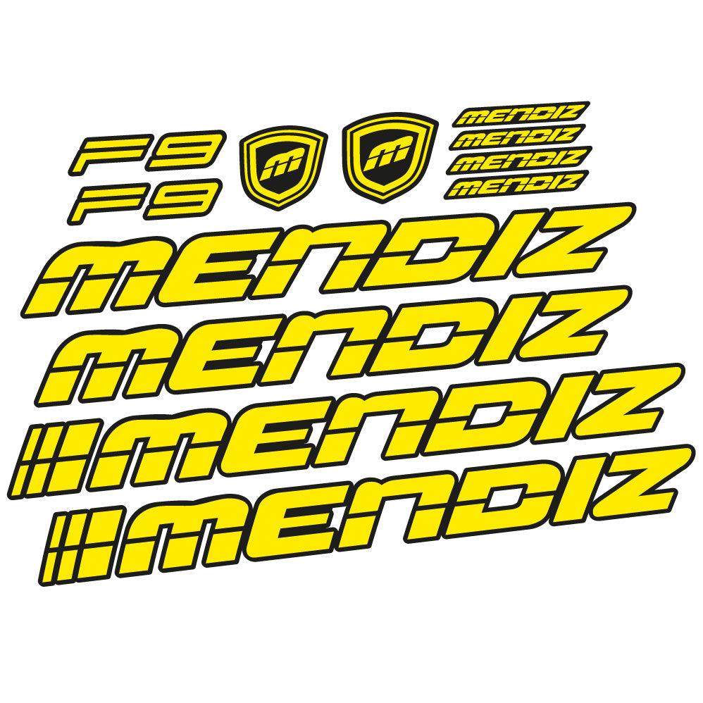 Autocollant Mendiz F9 2021, Cadre, Vélo vinyle autocollant