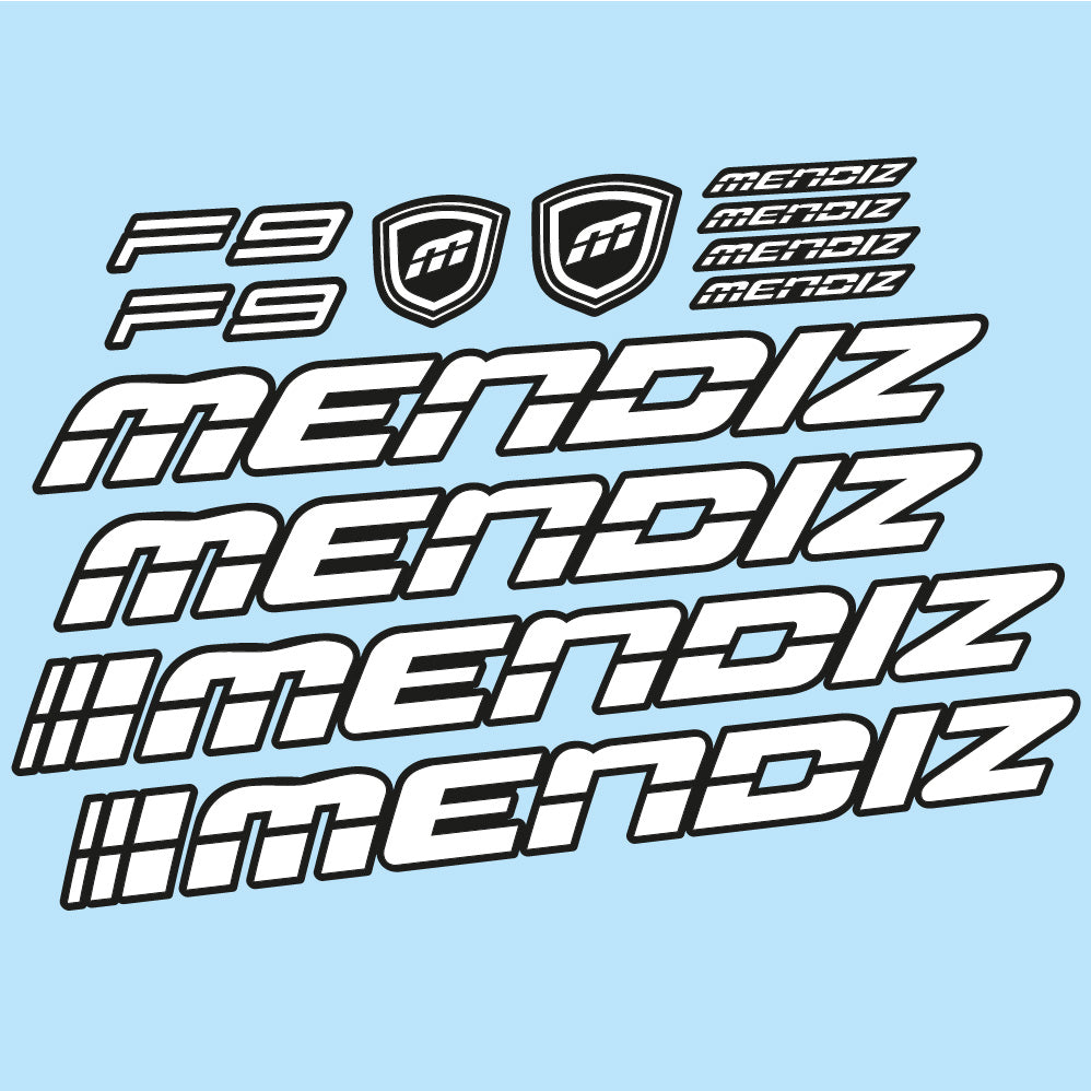 Autocollant Mendiz F9 2021, Cadre, Vélo vinyle autocollant