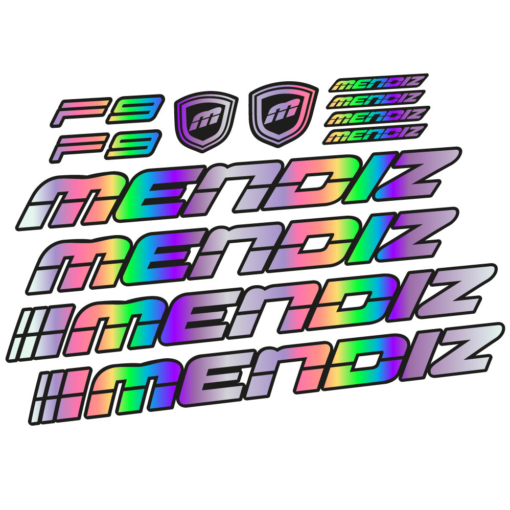 Autocollant Mendiz F9 2021, Cadre, Vélo vinyle autocollant