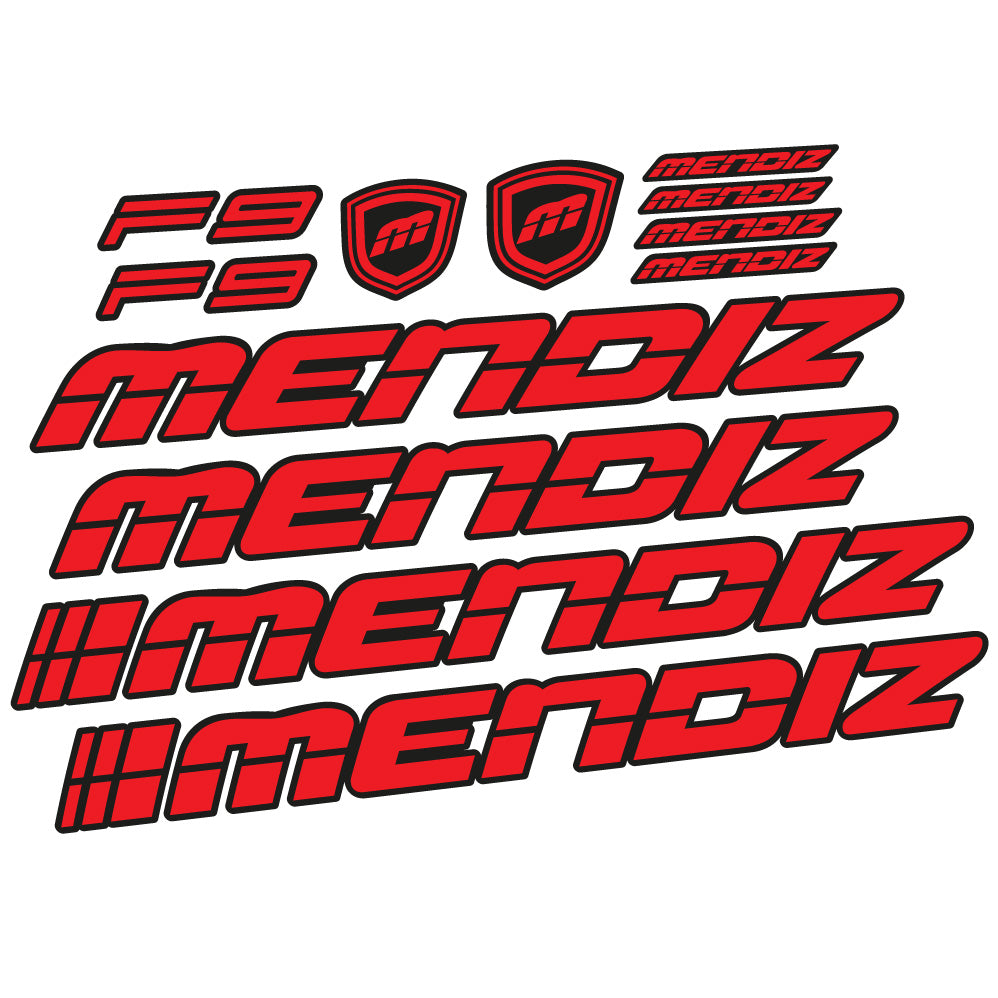 Autocollant Mendiz F9 2021, Cadre, Vélo vinyle autocollant