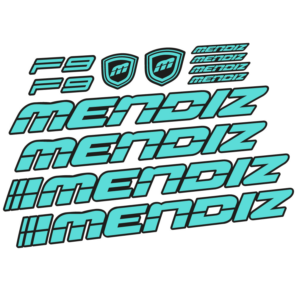 Autocollant Mendiz F9 2021, Cadre, Vélo vinyle autocollant