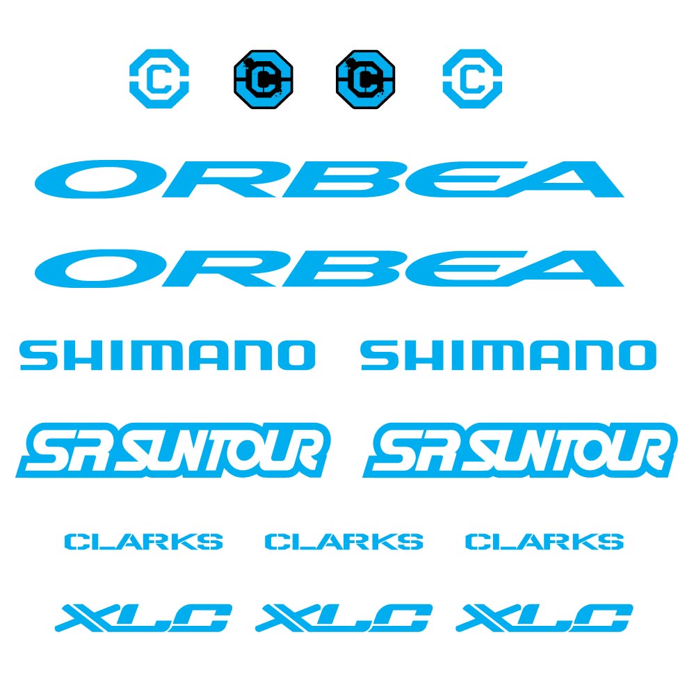 Autocollant Orbea, Shimano, SRSuntour, Clarks, XLC, Cadre, Autocollant Vélo vinyle