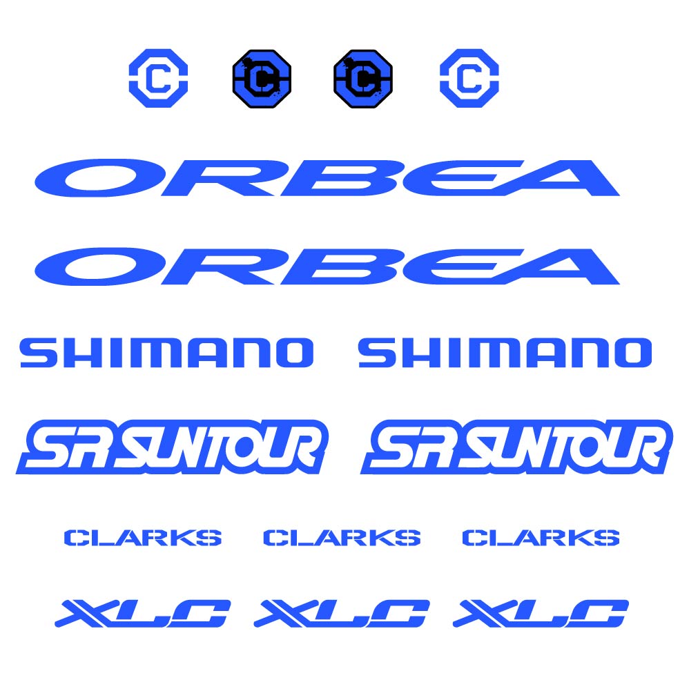 Autocollant Orbea, Shimano, SRSuntour, Clarks, XLC, Cadre, Autocollant Vélo vinyle