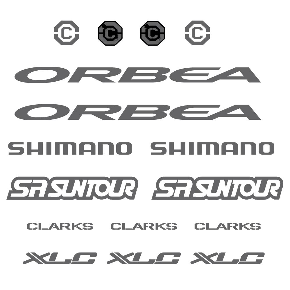 Autocollant Orbea, Shimano, SRSuntour, Clarks, XLC, Cadre, Autocollant Vélo vinyle