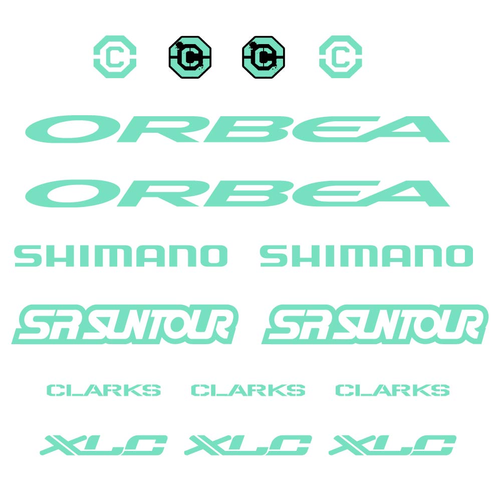 Autocollant Orbea, Shimano, SRSuntour, Clarks, XLC, Cadre, Autocollant Vélo vinyle