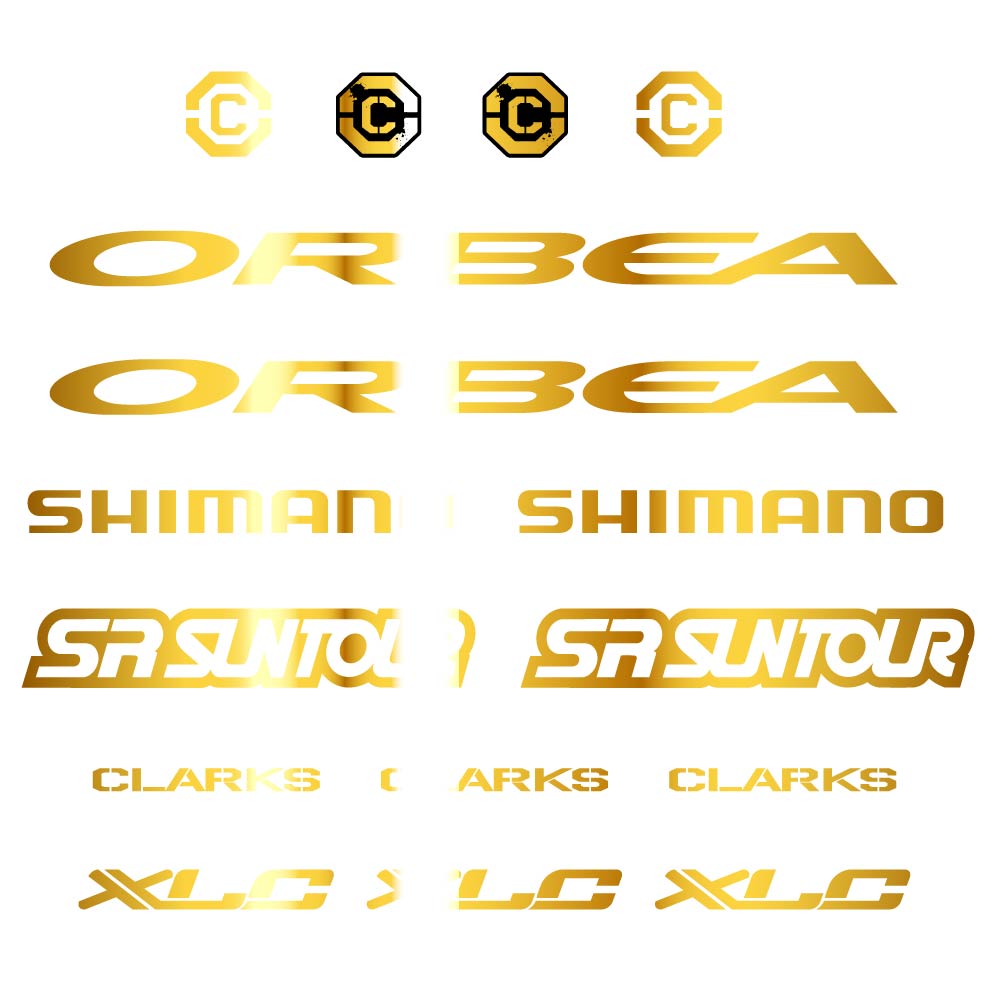 Autocollant Orbea, Shimano, SRSuntour, Clarks, XLC, Cadre, Autocollant Vélo vinyle