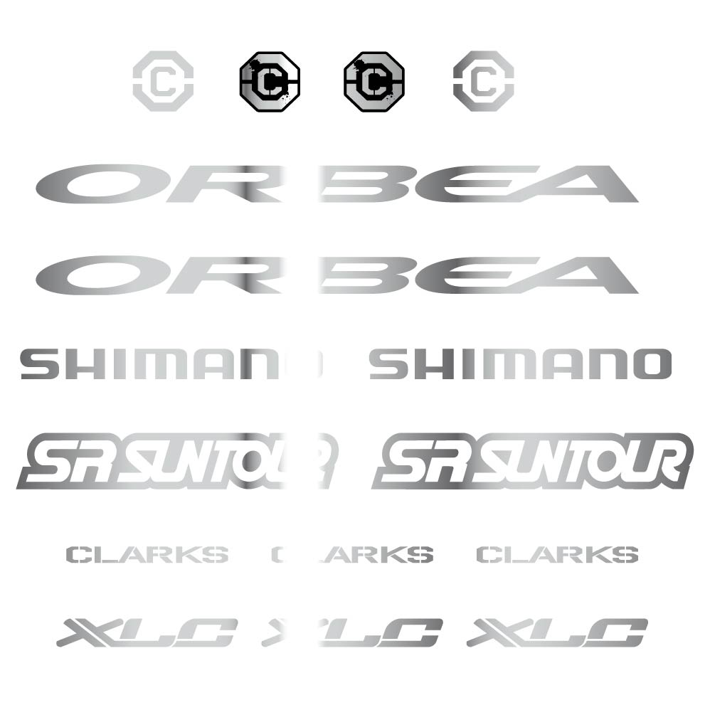 Autocollant Orbea, Shimano, SRSuntour, Clarks, XLC, Cadre, Autocollant Vélo vinyle
