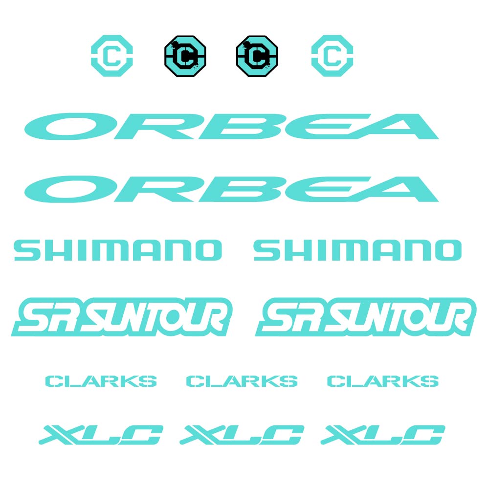 Autocollant Orbea, Shimano, SRSuntour, Clarks, XLC, Cadre, Autocollant Vélo vinyle