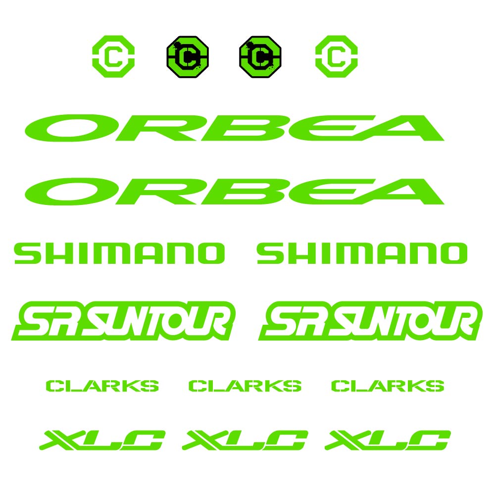 Autocollant Orbea, Shimano, SRSuntour, Clarks, XLC, Cadre, Autocollant Vélo vinyle