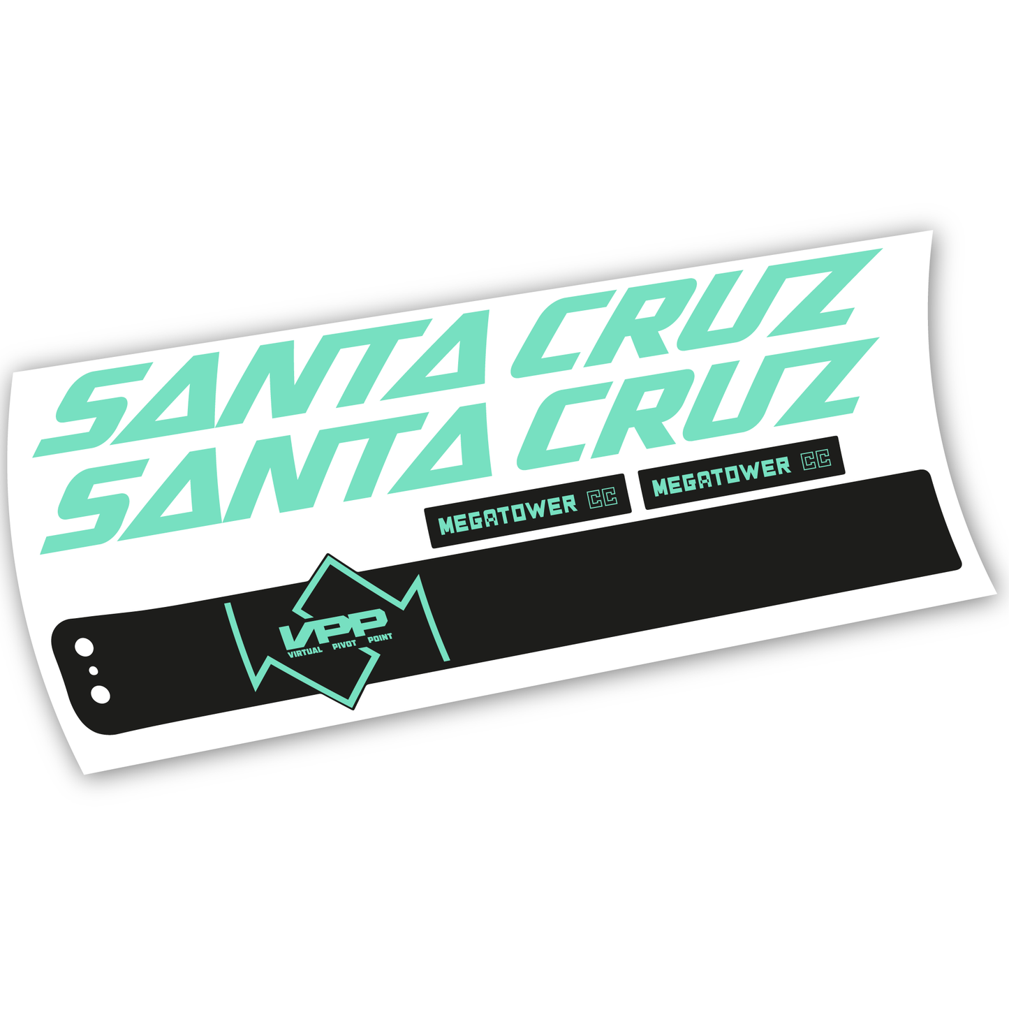 Autocollant, Santa Cruz Megatower CC 2020, Cadre, vinyle autocollant