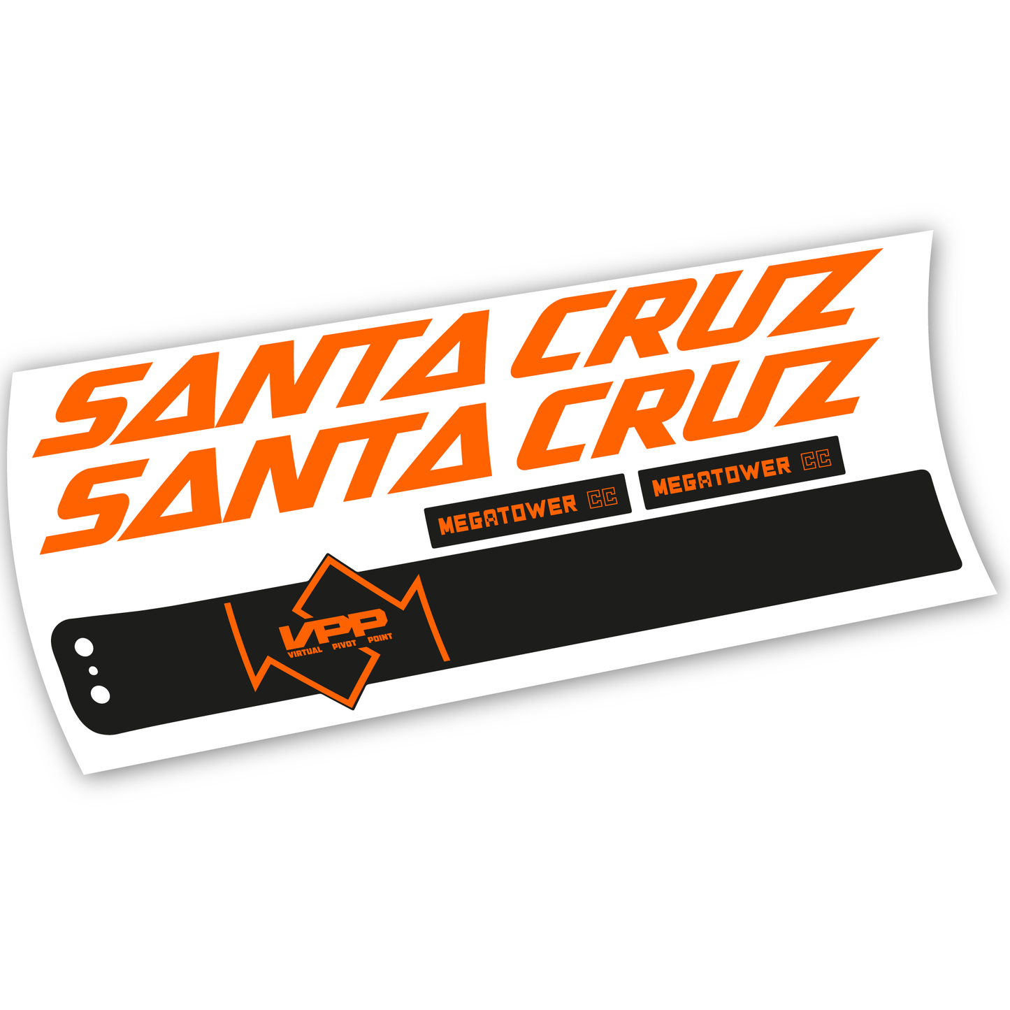 Autocollant, Santa Cruz Megatower CC 2020, Cadre, vinyle autocollant