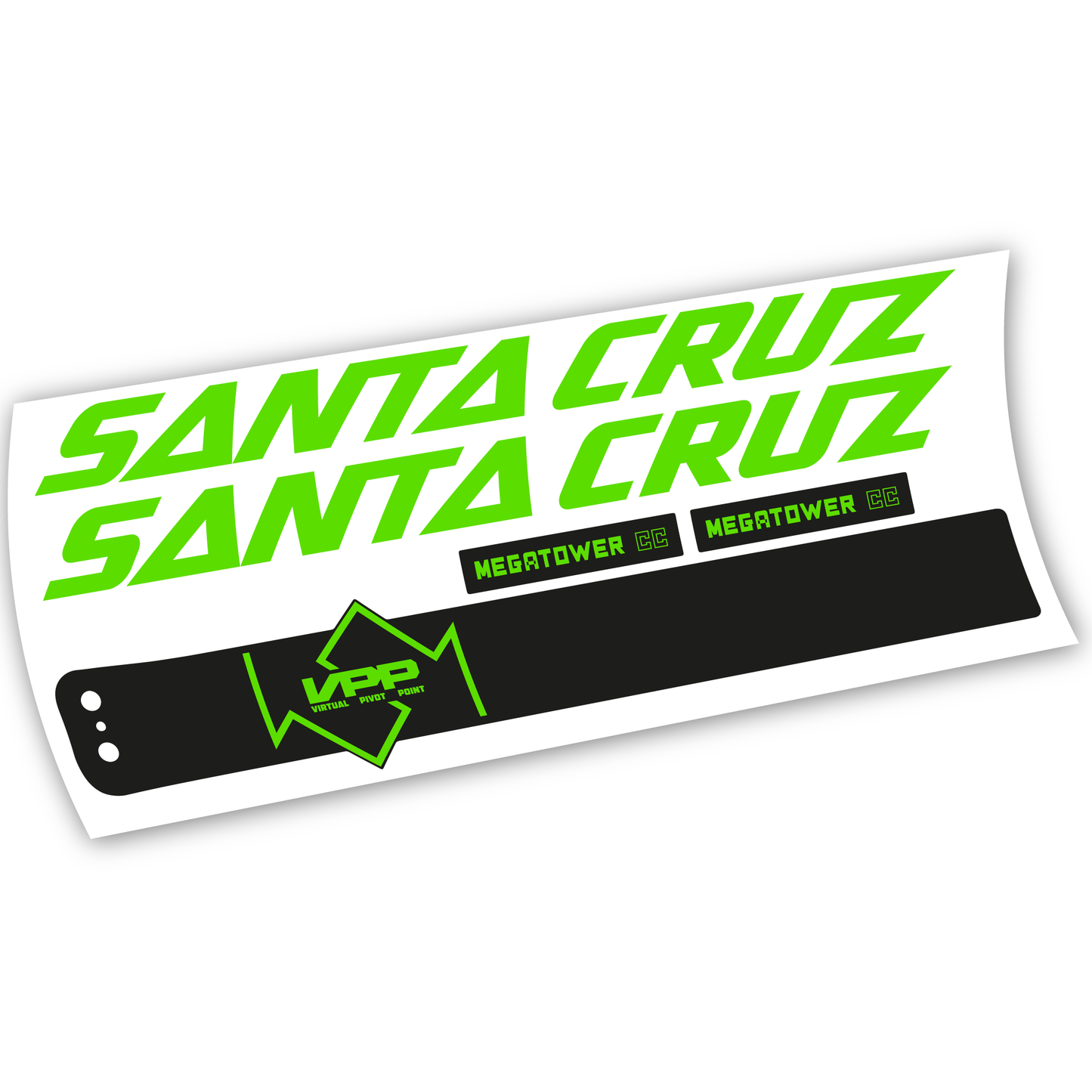 Autocollant, Santa Cruz Megatower CC 2020, Cadre, vinyle autocollant