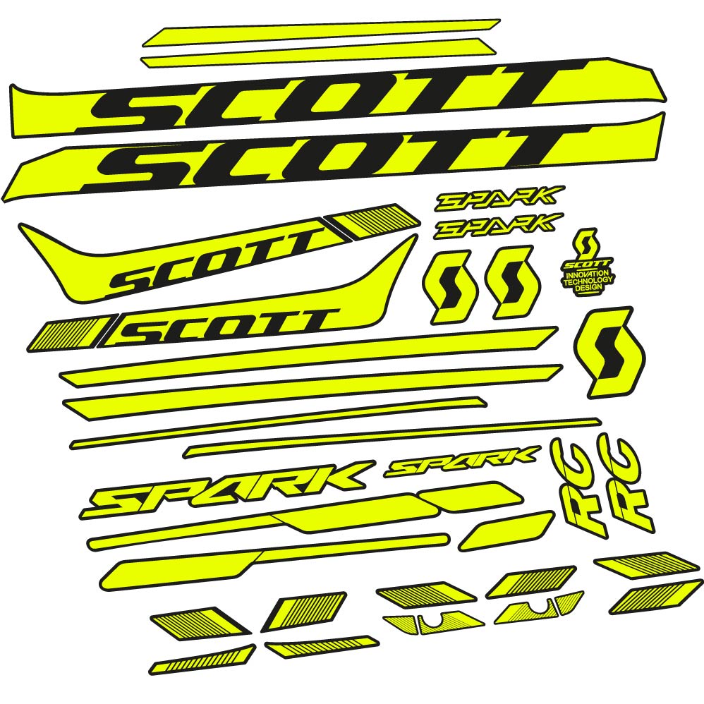 Autocollant Scott Spark 930 2017, Cadre, vélo vinyle sticker