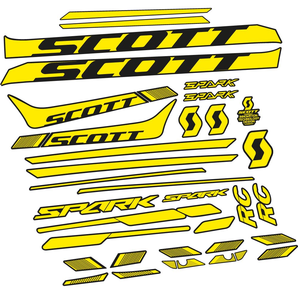 Autocollant Scott Spark 930 2017, Cadre, vélo vinyle sticker