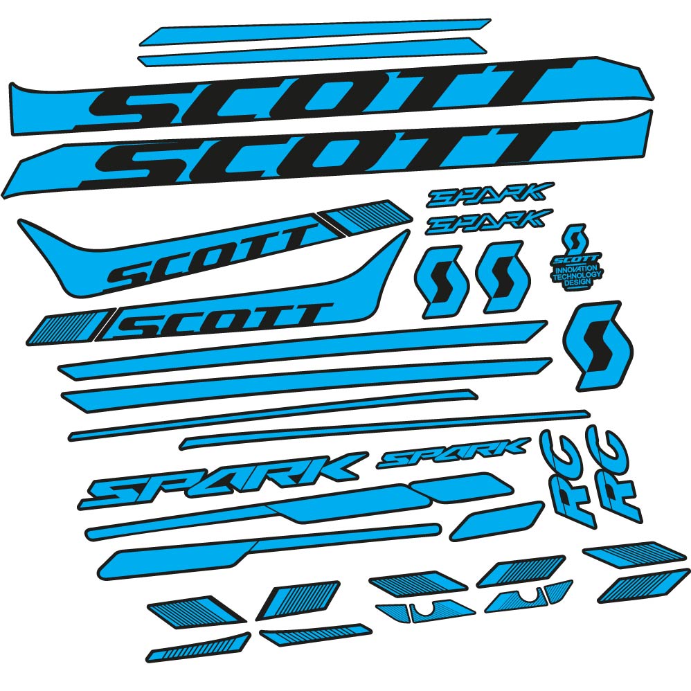 Autocollant Scott Spark 930 2017, Cadre, vélo vinyle sticker