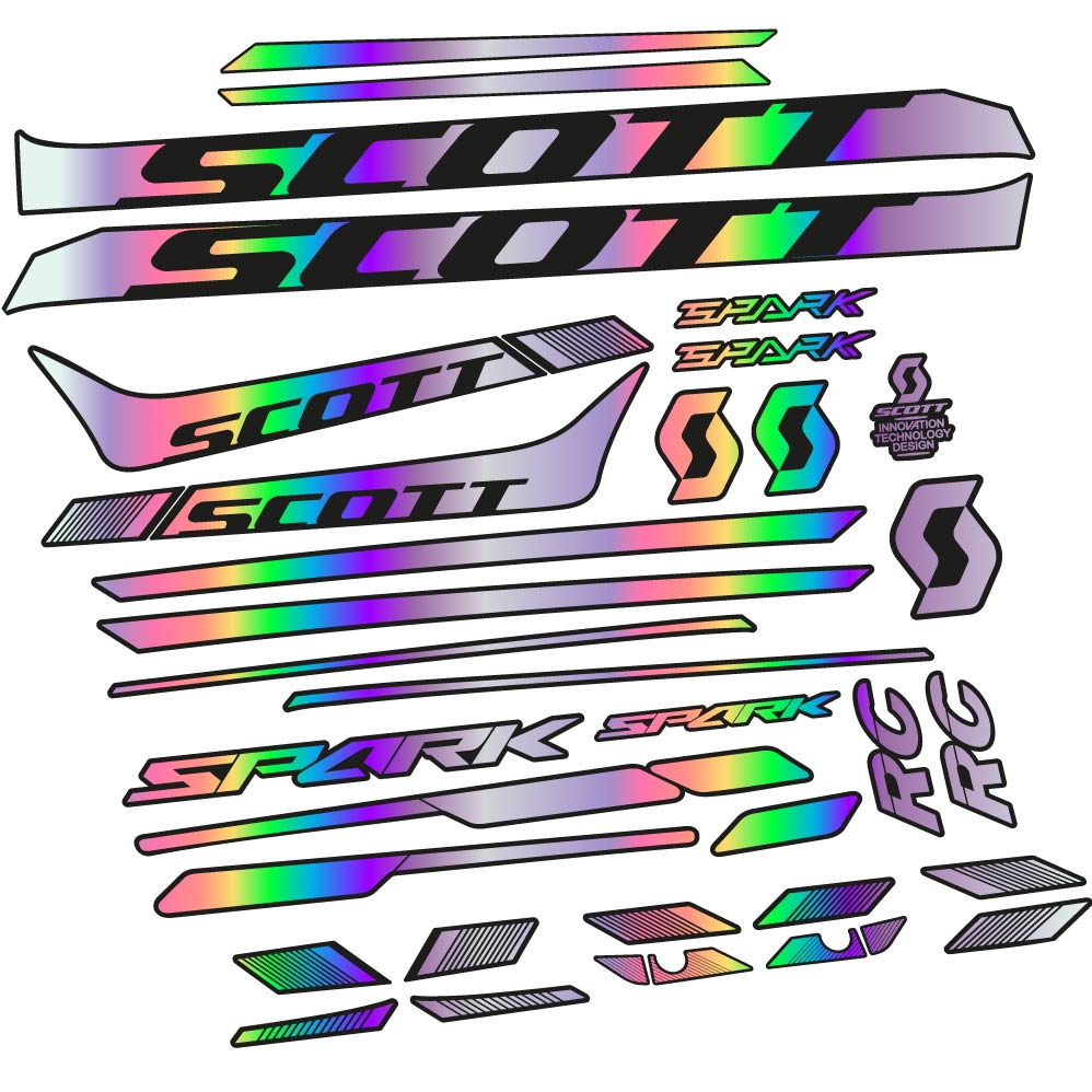 Autocollant Scott Spark 930 2017, Cadre, vélo vinyle sticker