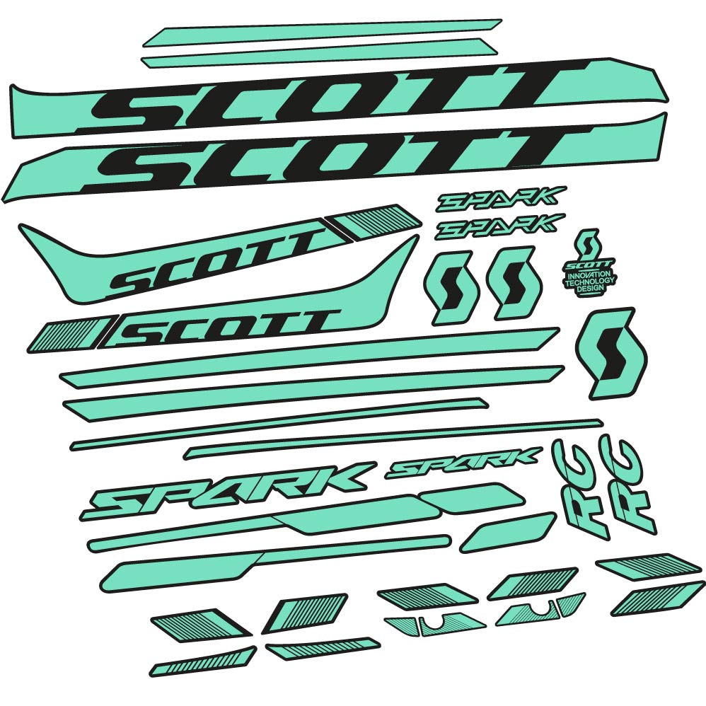 Autocollant Scott Spark 930 2017, Cadre, vélo vinyle sticker