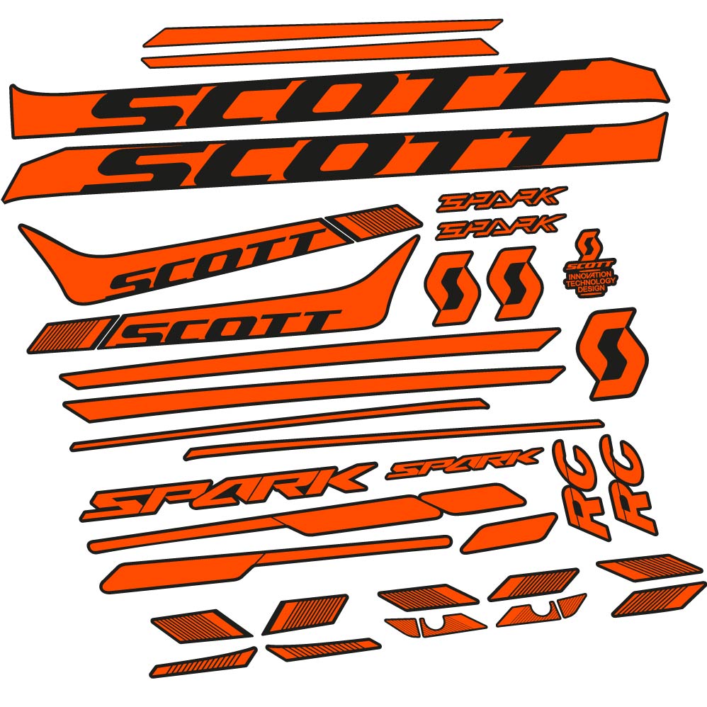 Autocollant Scott Spark 930 2017, Cadre, vélo vinyle sticker