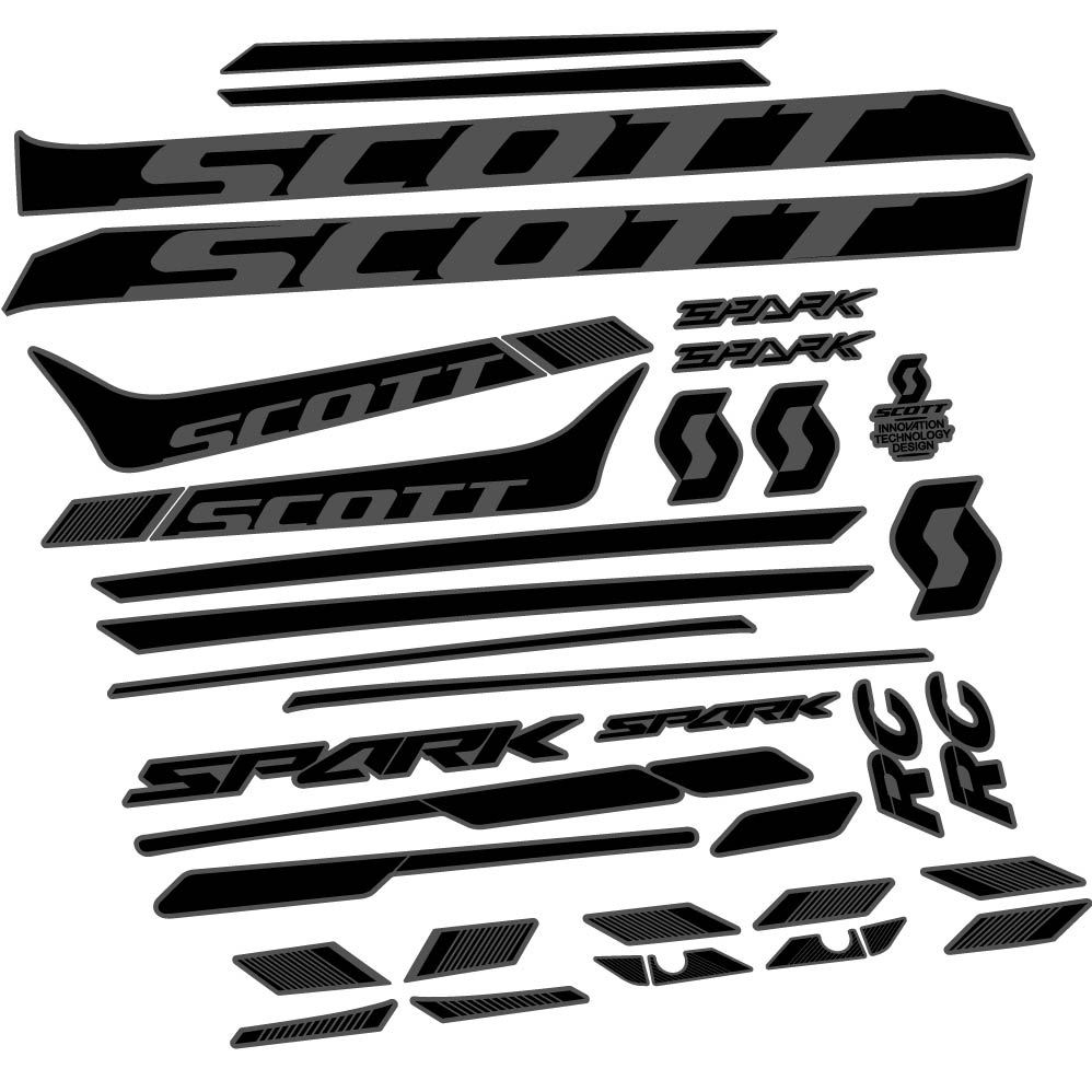 Autocollant Scott Spark 930 2017, Cadre, vélo vinyle sticker