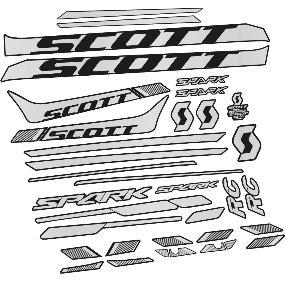 Autocollant Scott Spark 930 2017, Cadre, vélo vinyle sticker
