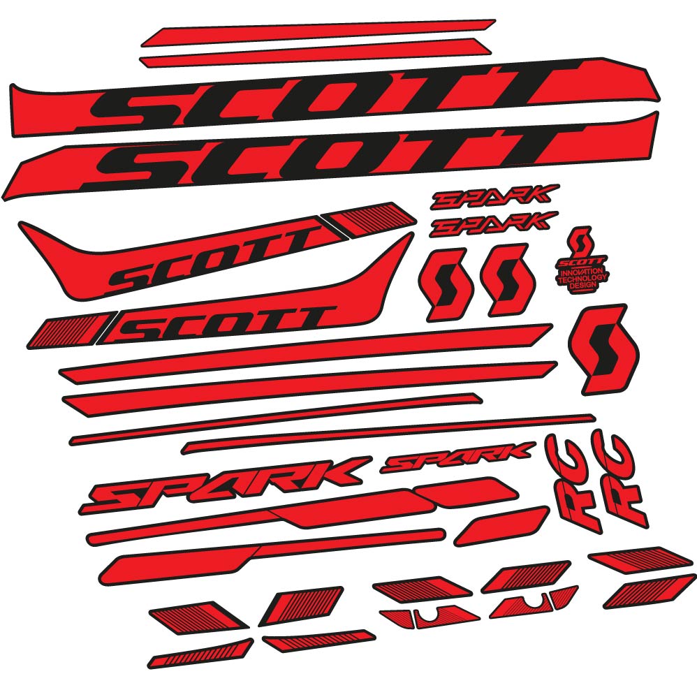 Autocollant Scott Spark 930 2017, Cadre, vélo vinyle sticker