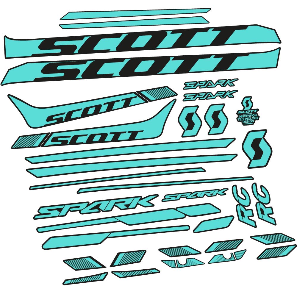 Autocollant Scott Spark 930 2017, Cadre, vélo vinyle sticker