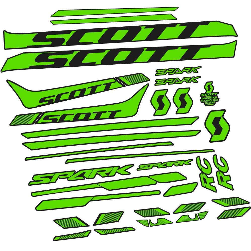 Autocollant Scott Spark 930 2017, Cadre, vélo vinyle sticker