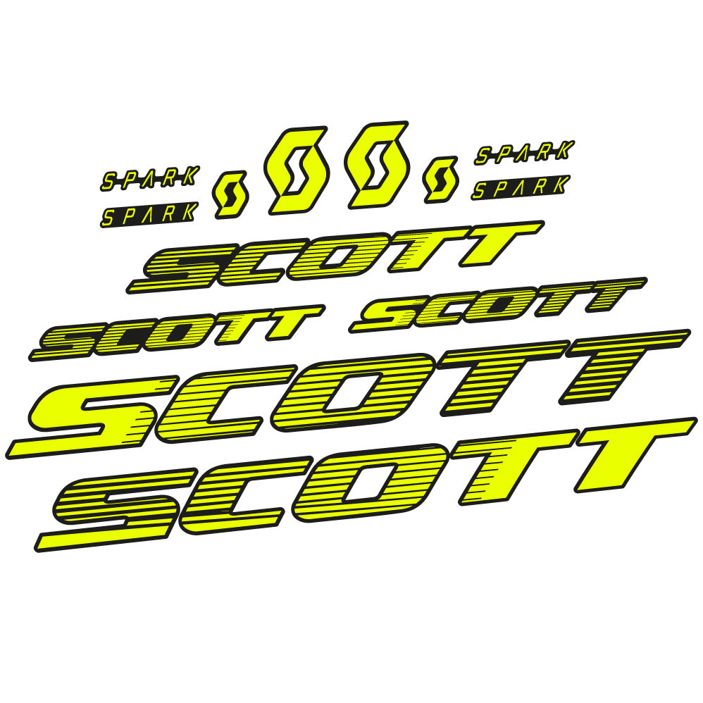 Autocollant Scott Spark RC 2022, Cadre, Vélo vinyle sticker