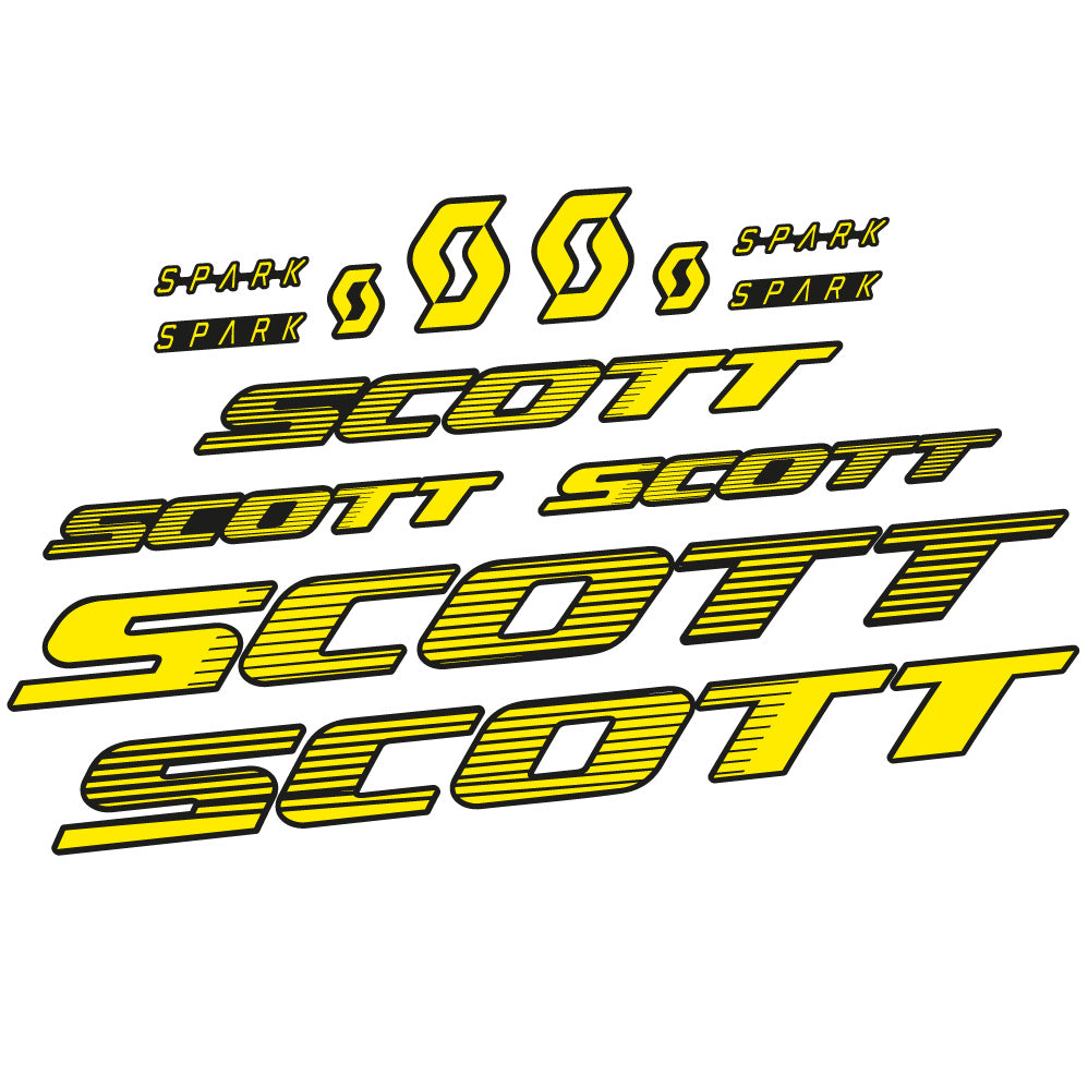 Autocollant Scott Spark RC 2022, Cadre, Vélo vinyle sticker
