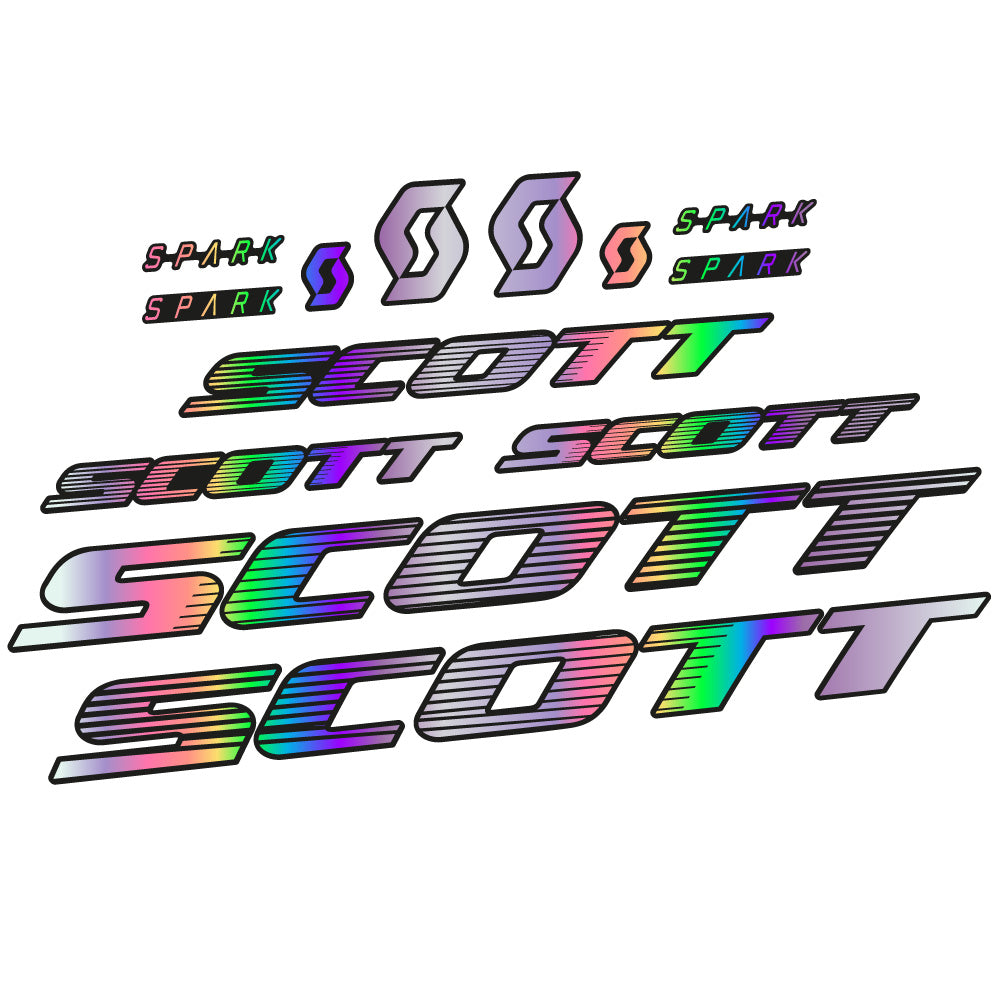 Autocollant Scott Spark RC 2022, Cadre, Vélo vinyle sticker
