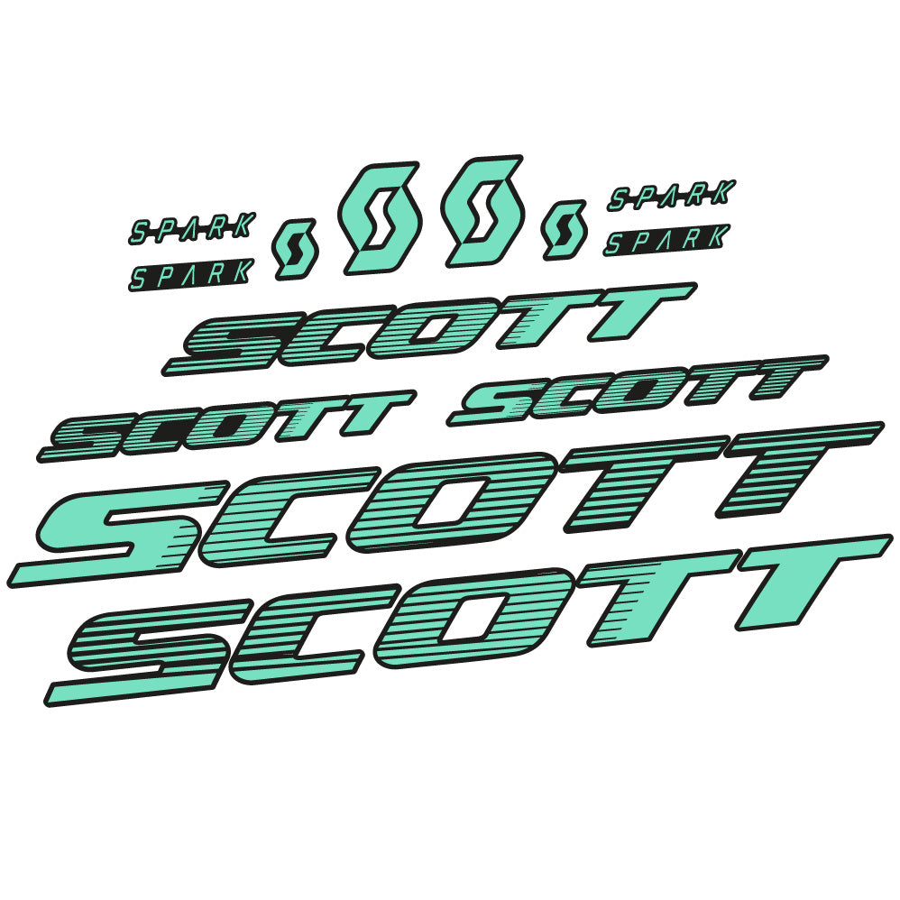 Autocollant Scott Spark RC 2022, Cadre, Vélo vinyle sticker