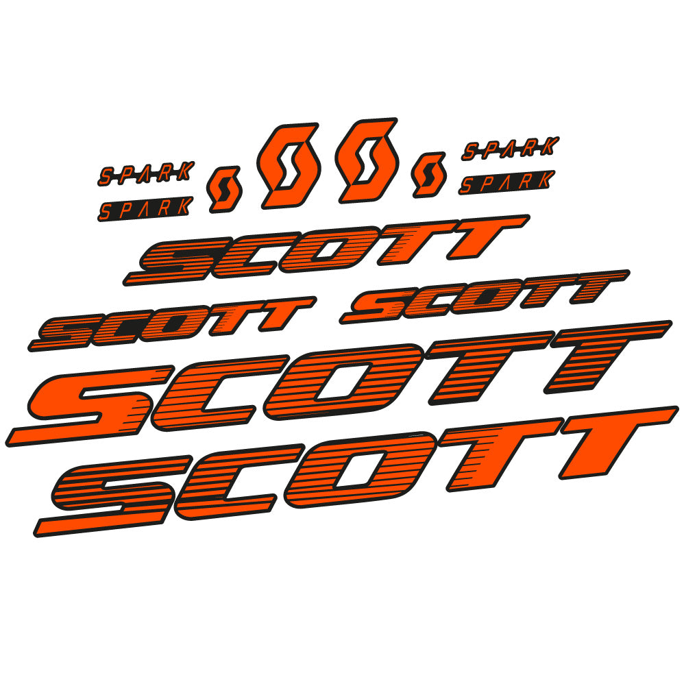 Autocollant Scott Spark RC 2022, Cadre, Vélo vinyle sticker