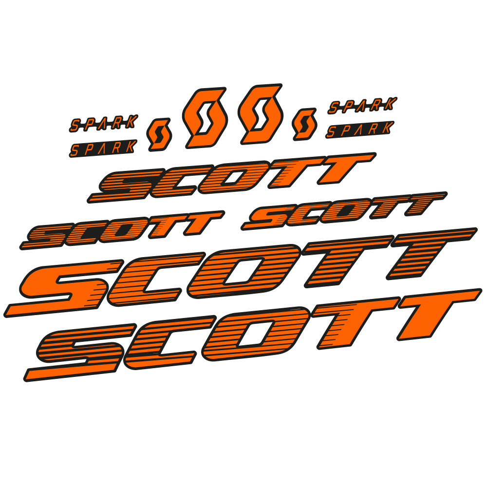 Autocollant Scott Spark RC 2022, Cadre, Vélo vinyle sticker