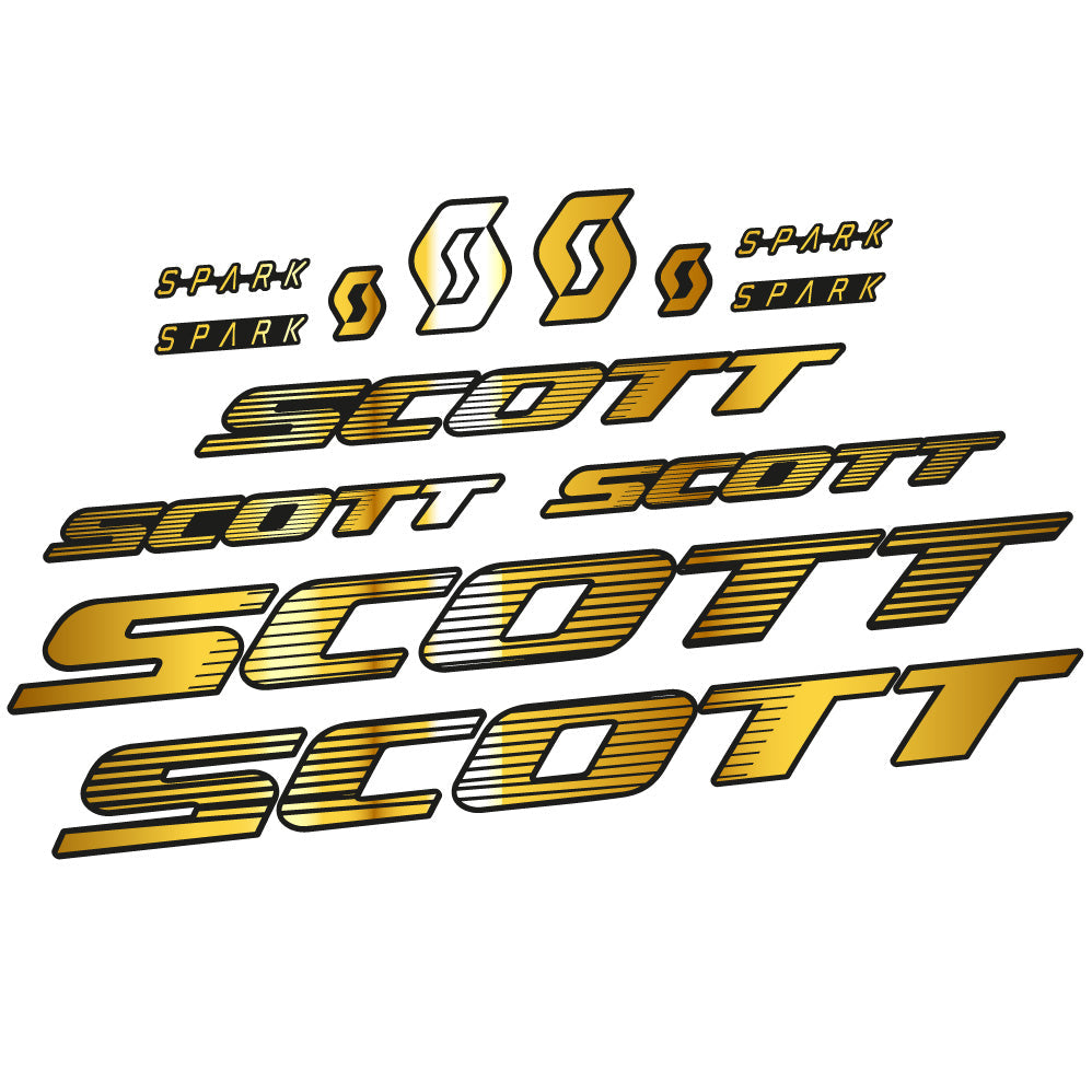 Autocollant Scott Spark RC 2022, Cadre, Vélo vinyle sticker