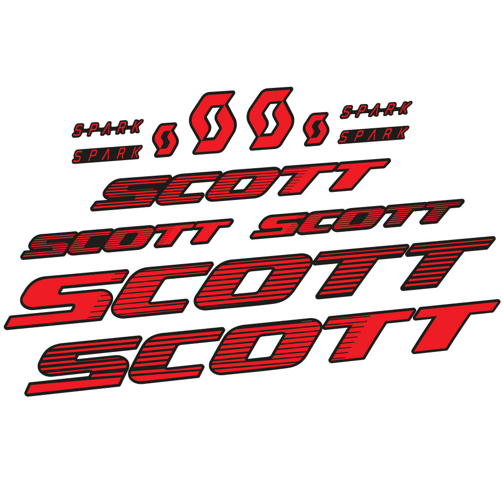 Autocollant Scott Spark RC 2022, Cadre, Vélo vinyle sticker