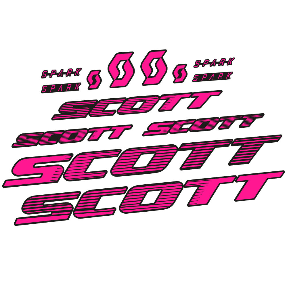 Autocollant Scott Spark RC 2022, Cadre, Vélo vinyle sticker