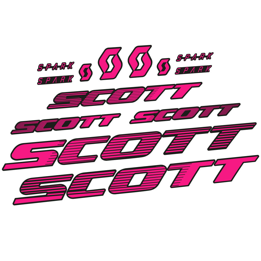Autocollant Scott Spark RC 2022, Cadre, Vélo vinyle sticker
