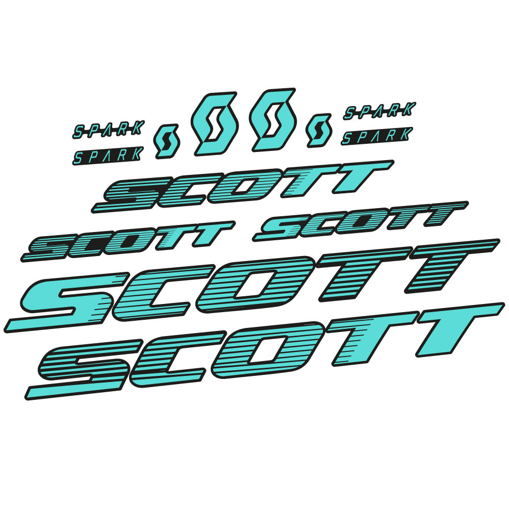 Autocollant Scott Spark RC 2022, Cadre, Vélo vinyle sticker