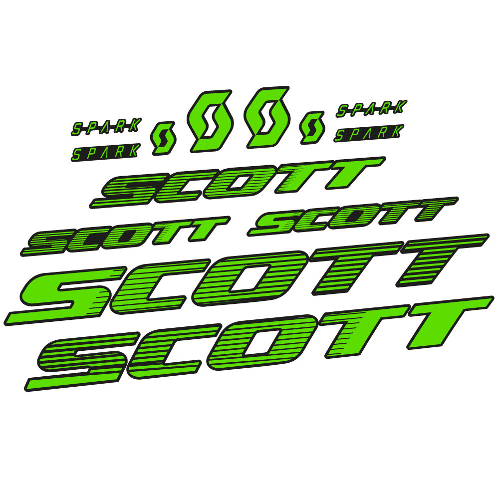 Autocollant Scott Spark RC 2022, Cadre, Vélo vinyle sticker