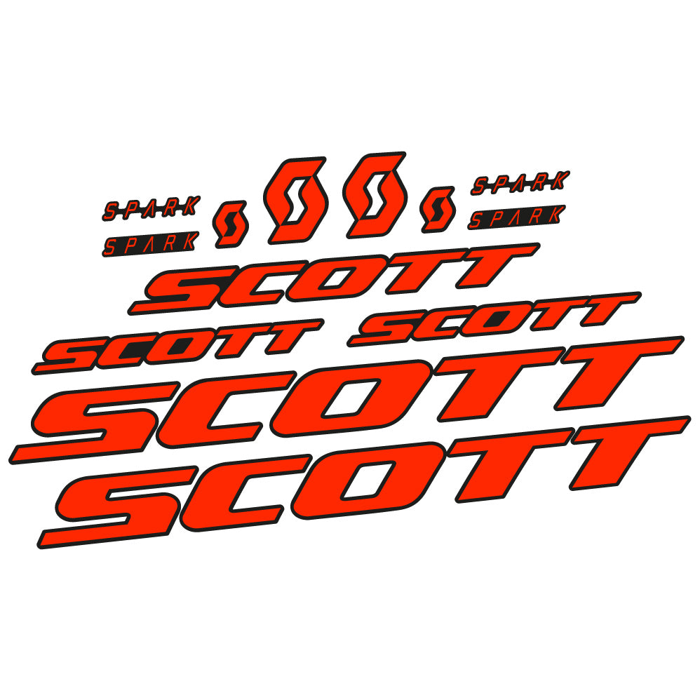 Autocollant Scott Spark RC 2022, Cadre, Vinyle sticker