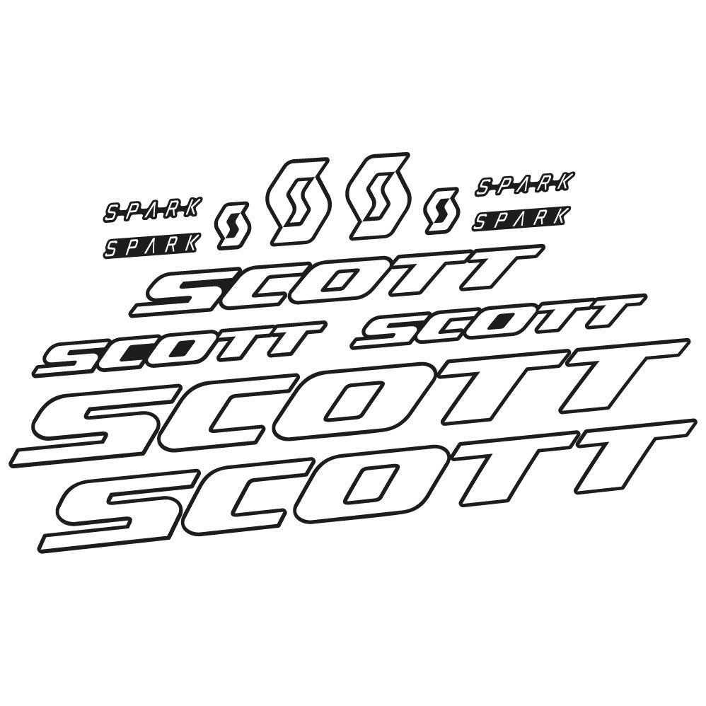Autocollant Scott Spark RC 2022, Cadre, Vinyle sticker