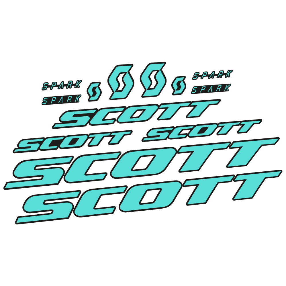 Autocollant Scott Spark RC 2022, Cadre, Vinyle sticker