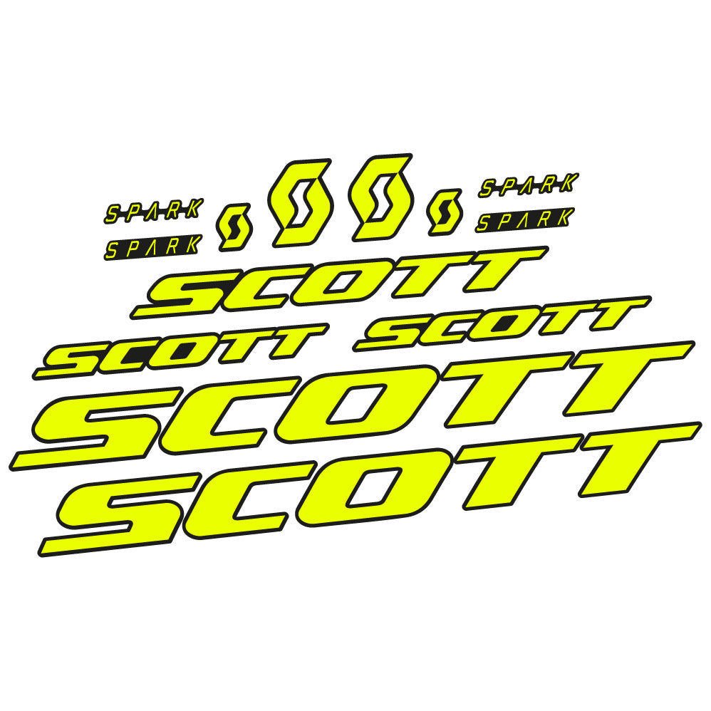 Autocollant Scott Spark RC 2022, Cadre, Vinyle sticker