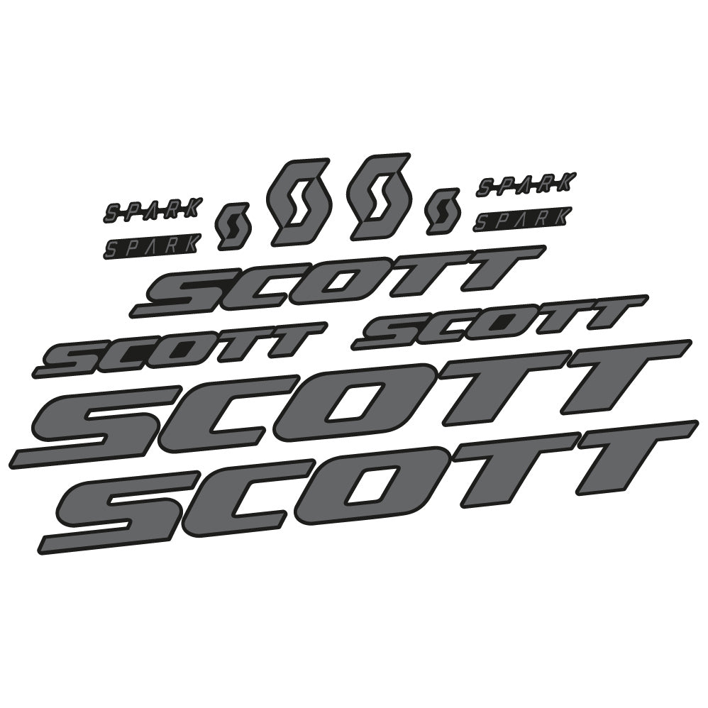 Autocollant Scott Spark RC 2022, Cadre, Vinyle sticker