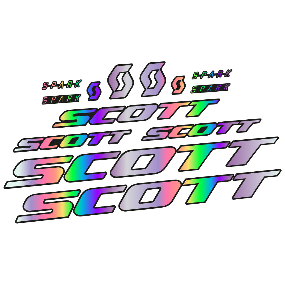 Autocollant Scott Spark RC 2022, Cadre, Vinyle sticker