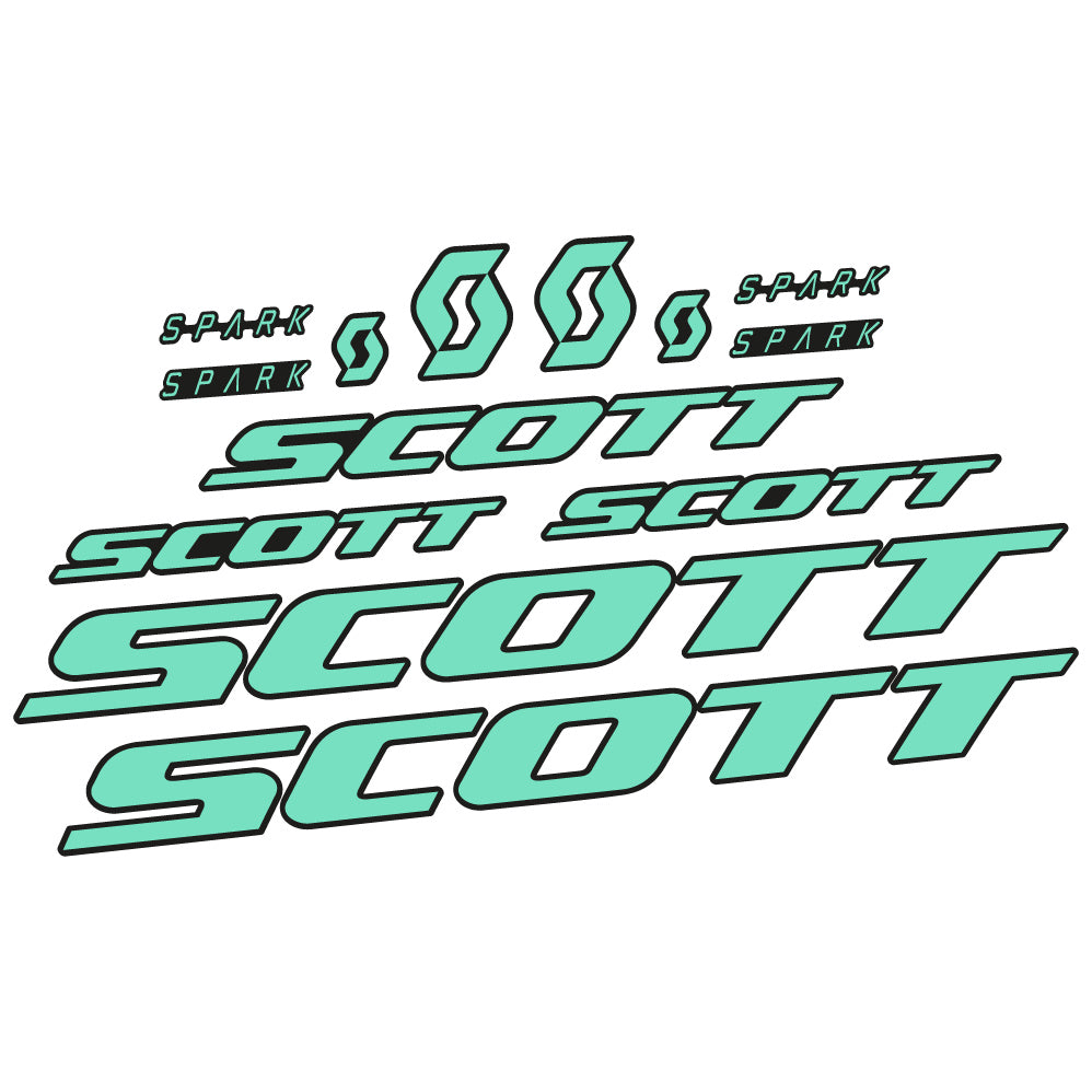 Autocollant Scott Spark RC 2022, Cadre, Vinyle sticker