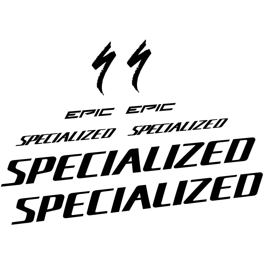 Autocollant Specialized Epic, Cadre, Vélo vinyle autocollant